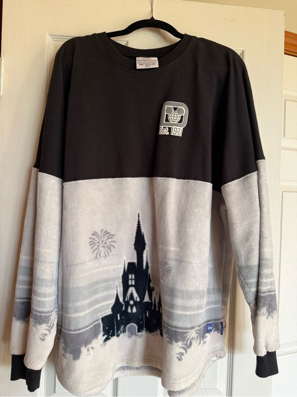 Disney Black & Gray Castle Crewneck Sweater